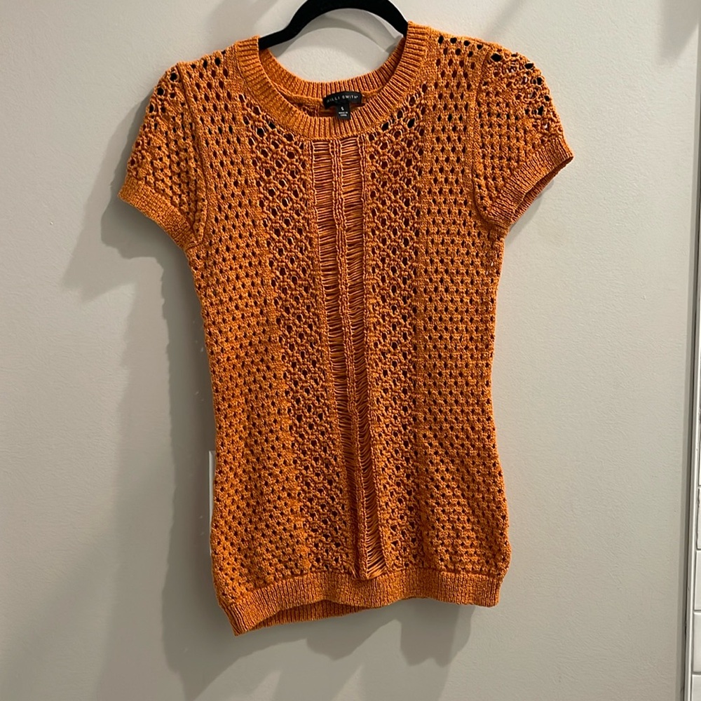 Willi Smith Women top short sleeve size S